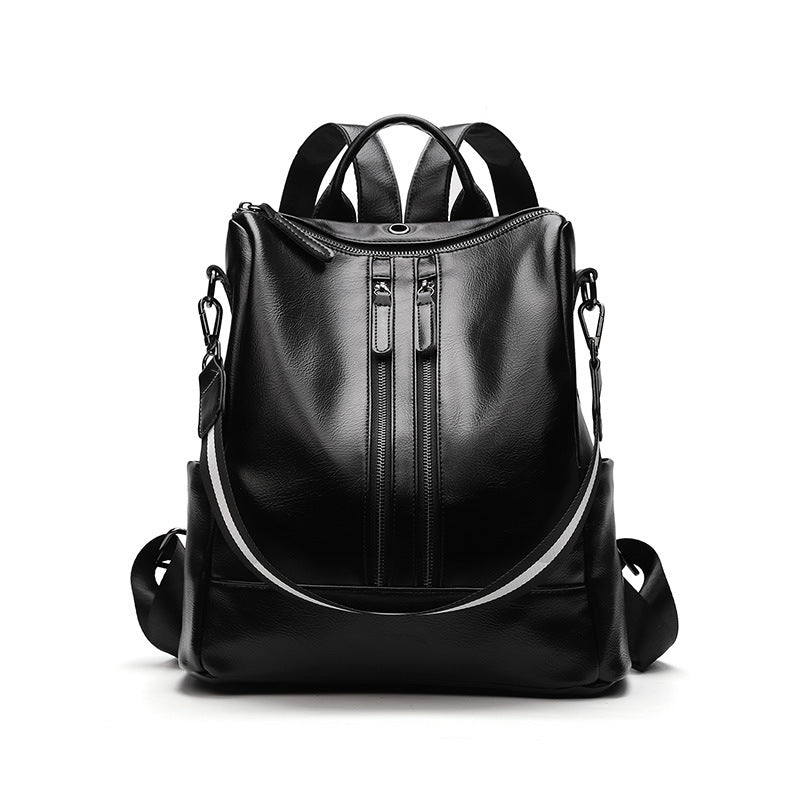 Anti-theft backpack for women 2023 Korean version new retro fashion large-capacity soft leather backpack bag women’s travel bag