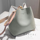 Bucket bag for women 2023 Internet celebrity new contrast color mother-in-law bag casual fashion shoulder bag Korean style simple crossbody bag