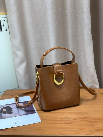 2023 New Genuine Leather Women's Bags Casual Bags Women's Fashion Shoulder Bags Versatile Underarm Bags Simple Style Bags Delivery