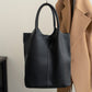 Genuine leather high-end commuter tote bag niche simple women's versatile soft leather tote shoulder handbag large capacity