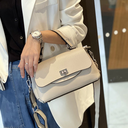 Foreign trade genuine leather women's bag 2023 new summer fashion women's handbag cowhide simple shoulder crossbody bag for women