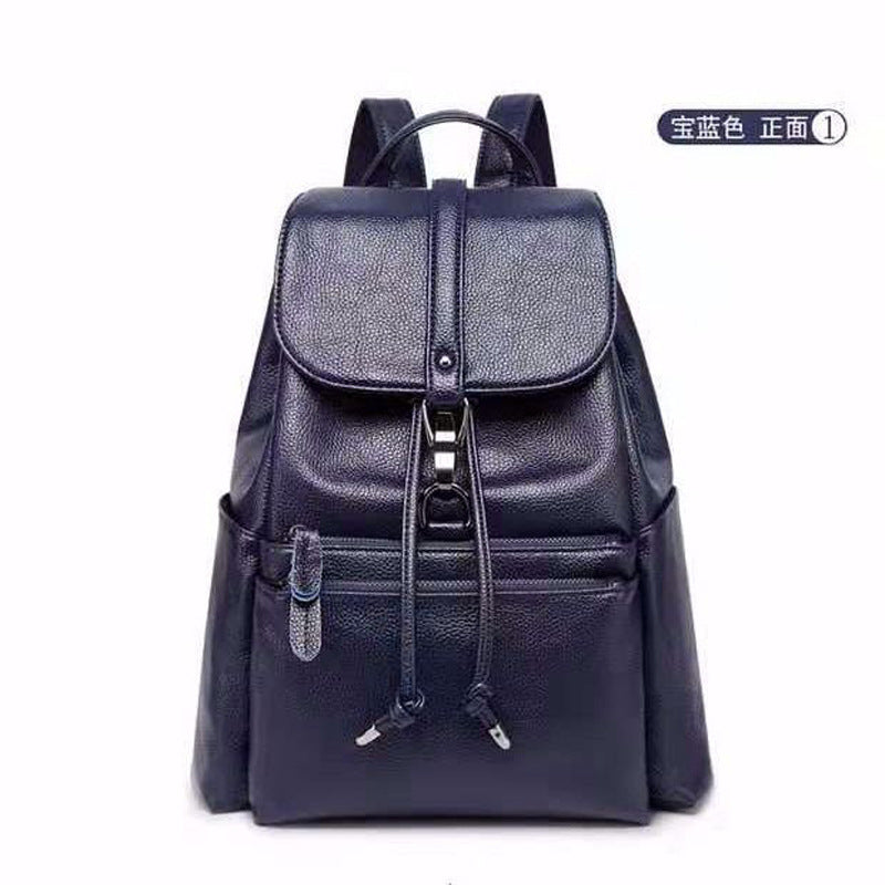 2023 New Large Capacity Backpack Women's Fashion Outdoor Leisure Travel Bag Solid Color Versatile Commuting Women's Backpack