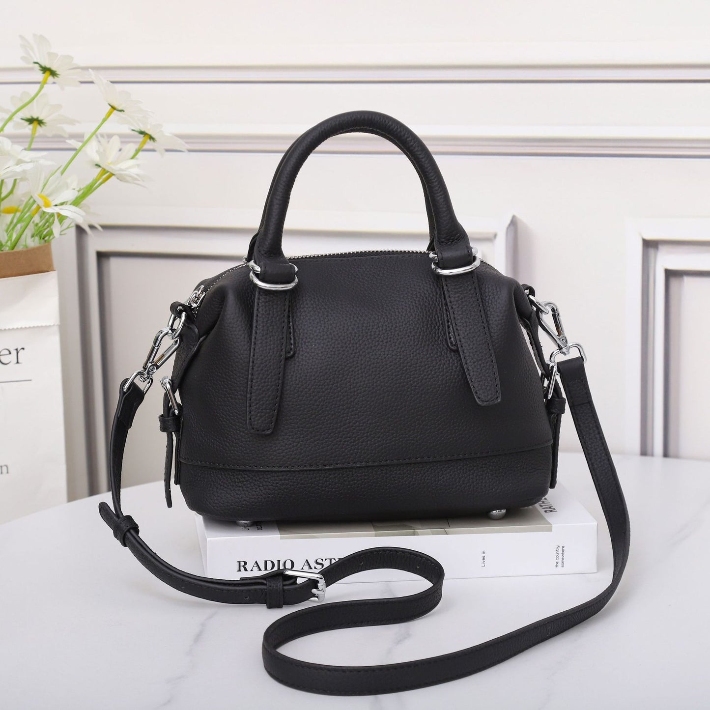 2023 New Genuine Leather Women's Bag Top Layer Cowhide Bag Casual Crossbody Bag Retro Shoulder Bag Fashion Handbag