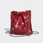 2023 Summer Niche Silver Gem Shoulder Bag for Girls New Versatile Chain Backpack Large Capacity Crossbody Bag Trendy