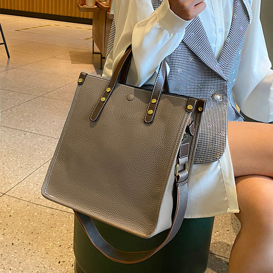 Bags for Women 2022 New Large Capacity Women's Bags Fashion Briefcase Large Bag Genuine Leather Business Portable Crossbody Tote Bag