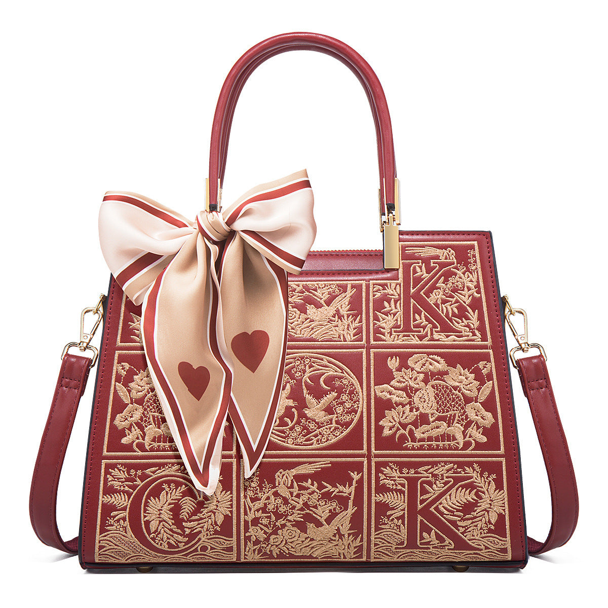 Send gifts to newlywed mothers, red wedding bags, gifts to elders and mother-in-law, handbags, cross-body women's bags