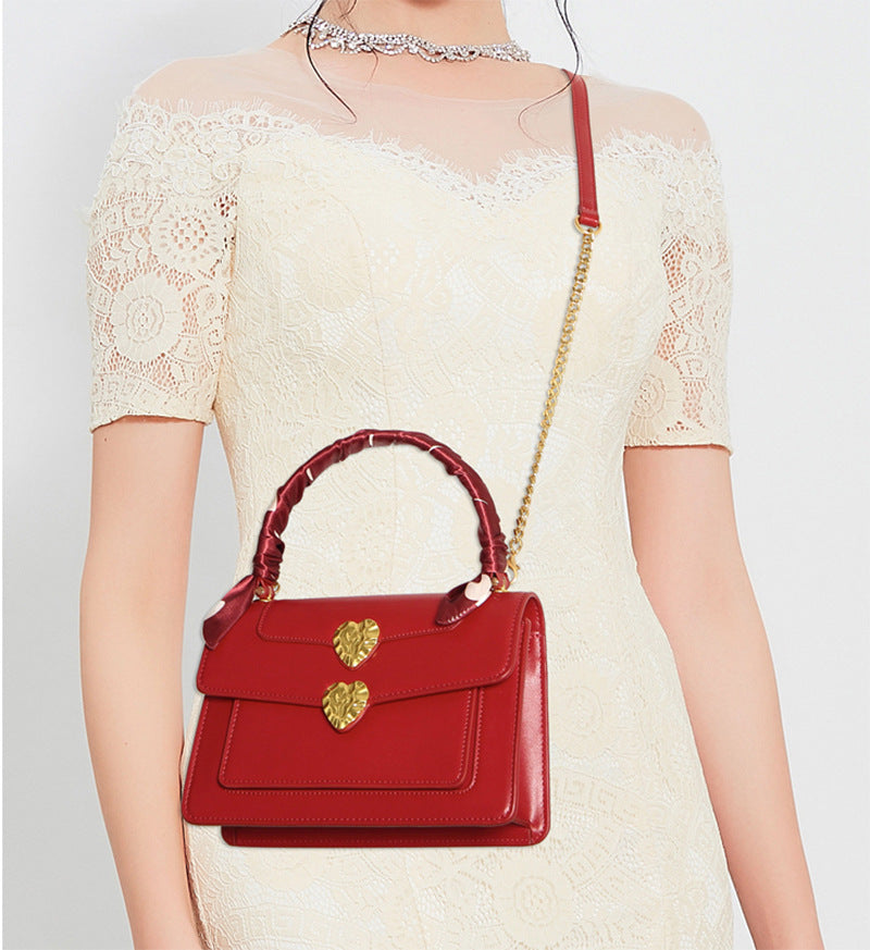 Bridal bag red new fashion handbag bag women's large-capacity handbag wedding bag