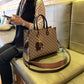 Women's Bags 2023 New Trendy Versatile Atmosphere Plaid Document Tote Bag Large Capacity Portable Crossbody Shoulder Bag