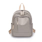 2023 New Simple School Bag Female College Student Niche Non-Contrast Model Junior High School Student Large Capacity Oxford Cloth Backpack