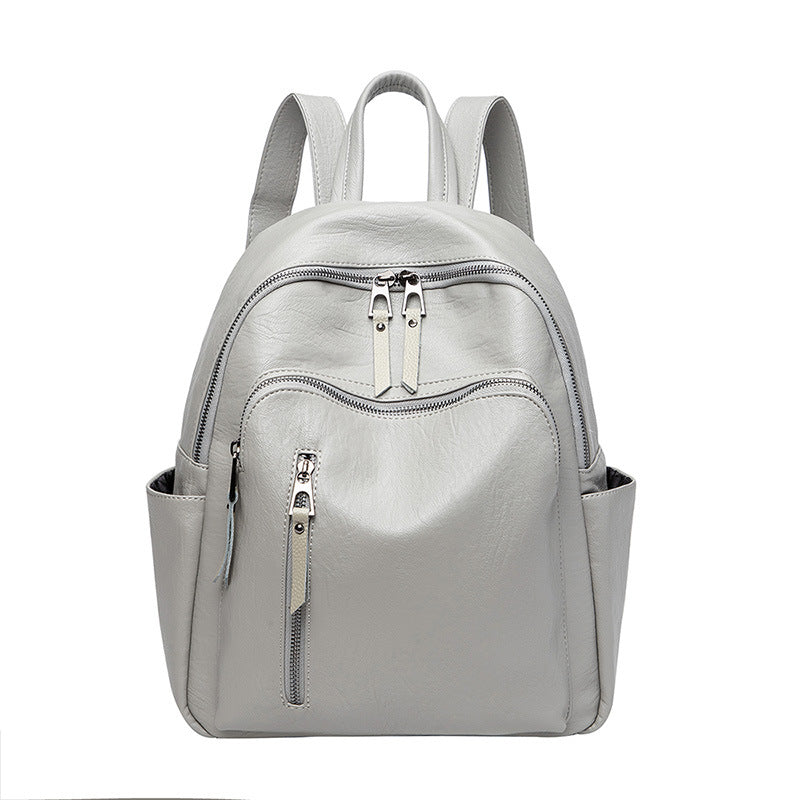 Business backpack women's 2023 new style high-end versatile women's bag European and American fashionable temperament backpack student school bag