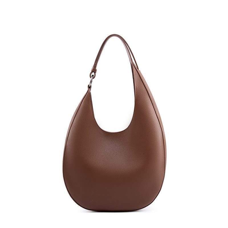 2023 new niche design special-shaped crescent bag semi-circle bag shoulder armpit women's bag genuine leather crossbody tote bag