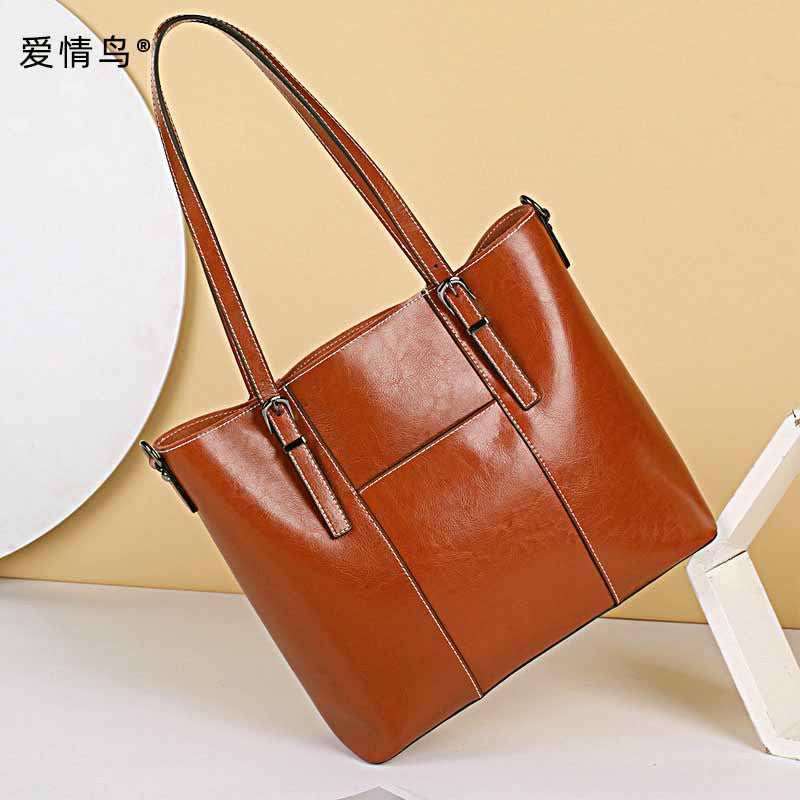 Bags 2022 Autumn and Winter New Fashion Trend Genuine Leather Handbag Versatile Women's Bag Large Capacity Shoulder Bag