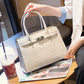 2023 new high-end light luxury genuine leather women's handbag crocodile pattern platinum bag cowhide shoulder crossbody bag for women