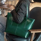 Genuine Leather Tote Bag Women's Bag Large Capacity 2023 New Autumn and Winter Popular Underarm Bag Fashion Handheld Shoulder Bag