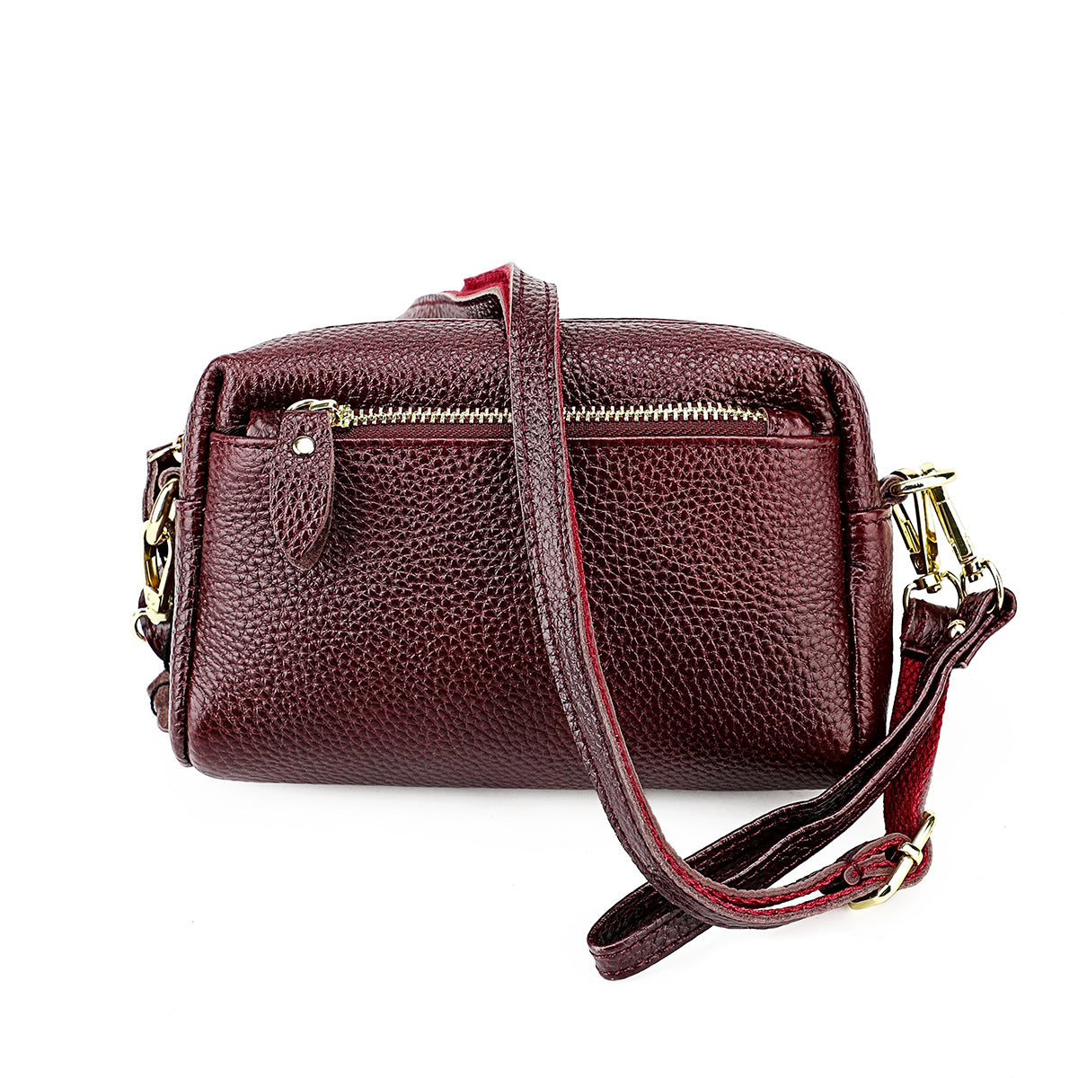 Middle-aged ladies versatile armpit bag genuine leather crossbody bag first layer cowhide mini customized bag multi-functional shoulder bag