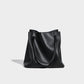 Soft Leather Bucket Bag 2023 Winter New Style Women's Soft Leather Crossbody Commuting Large Capacity Tote Bag Niche Design Bag