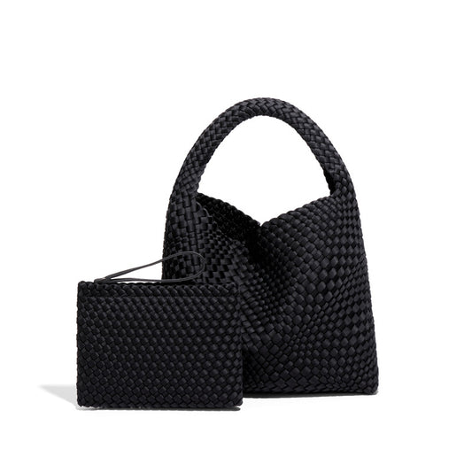 Autumn and winter new style mother-in-law tote bag, fashionable one-shoulder hand-woven bag, Korean style trendy versatile portable armpit bag