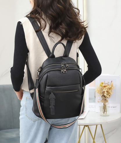 Cross-border backpack for women 2022 new fashion trendy versatile backpack schoolbag for women ins style large capacity