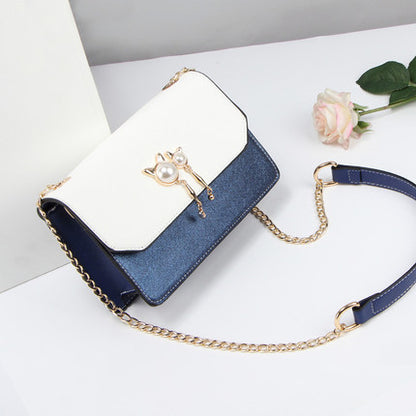 Hong Kong Purchasing Bags for Women Summer 2023 New Trendy One-shoulder Crossbody Small Square Bag Fashion Chain Versatile Korean Version in Stock