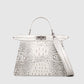 Foreign trade bag women's high-end crocodile pattern genuine leather bag women's portable shoulder crossbody bag European and American fashion kitten bag