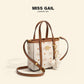 Japanese and Korean fashion ins style tote bag small bag 2023 autumn and winter new portable vegetable basket women's bag