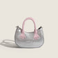 2023 new autumn and winter women's bag, versatile, casual, large-capacity hand-held tote bag, simple solid color shoulder bag