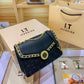 Embossed chain bag women's bag 2023 new fashion live broadcast popular one-shoulder cross-body style small square bag