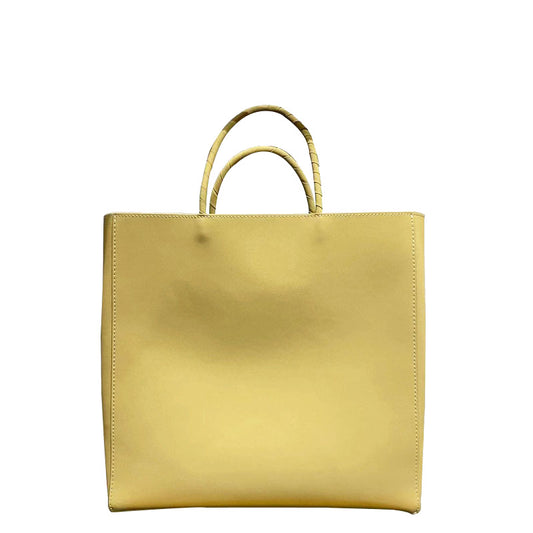 2023 new large-capacity kraft paper bag genuine leather tote bag for women large-capacity kraft paper bag bag with high-end feel