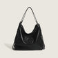 High-end solid color chain portable shoulder bag, trendy simple soft leather large-capacity tote bag 2023 new women's bag