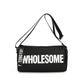 2023 new Japanese Oxford cloth bag cylindrical bag letter sports fashion student lightweight crossbody bag