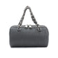 Classic cowhide cylindrical bag, hand-held chain, black trendy shoulder bag, versatile texture armpit bag for commuting 2023