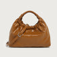 Niche soft leather cloud bag for women 2023 winter new high-end pleated handbag versatile shoulder crossbody bag