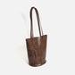 2023 winter new niche lazy style bucket bag large capacity Maillard one-shoulder armpit tote bag