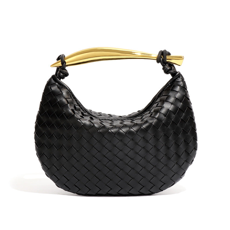 Fashion new niche sardine hand-woven bag, hand-carrying dumpling bag, casual and versatile hand-held shoulder crossbody bag