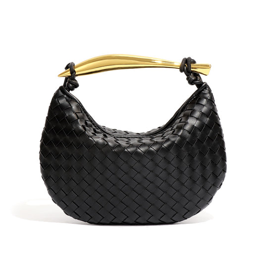 Fashion new niche sardine hand-woven bag, hand-carrying dumpling bag, casual and versatile hand-held shoulder crossbody bag