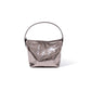 First-layer waxed cowhide handbag 2023 new niche silver bag fashion high-end crossbody bag genuine leather bag