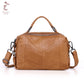 Genuine leather women's bag urban simple ladies crossbody bag soft top layer cowhide double zipper small square bag for women Guangzhou manufacturer