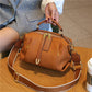 Bags for Women 2023 New Trendy Retro Genuine Leather Boston Pillow Bag Women's Crossbody First Layer Cowhide Niche Handbag