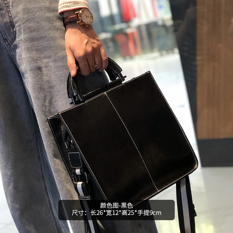 2023 Autumn and Winter New Genuine Leather Handbag Women's Large Capacity Women's Cowhide Shoulder Crossbody Bag Versatile Commuting Tote Bag