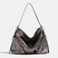 2023 summer new niche design soft leather chain tote bag women's large-capacity shoulder bag crossbody commuter bag