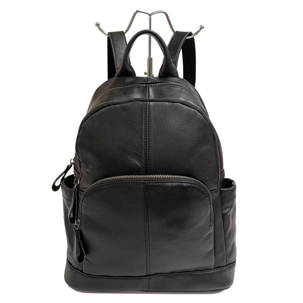 Long-term spot genuine leather backpack for women black top layer soft cowhide women's backpack trendy women's bag manufacturer wholesale