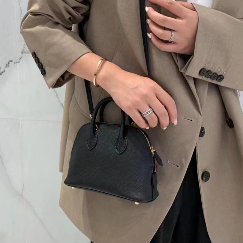 [Support processing and custom proofing] Classic one-shoulder slanted shell bag for commuting and versatile fashionable sheepskin women's bag