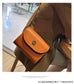 2022 New Korean Style Oil Waxed Cowhide Small Square Bag Retro Genuine Leather Women's Shoulder Bag Versatile Crossbody Bag Manufacturer