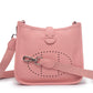 The new h family calfskin Evelyn bag mini fashionable personality single shoulder crossbody hollow bucket bag for women