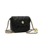 Caviar small square bag niche women's bag 2023 new trendy fashion high-end stylish chain shoulder crossbody bag