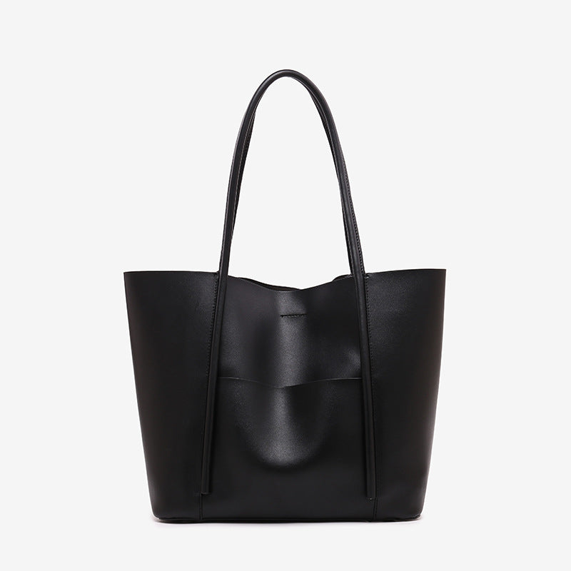 One-shoulder large bag for women, simple and versatile large-capacity tote bag, casual commuter bag 2023 new trendy handbag manufacturer