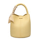 2023 summer new niche design texture soft leather bucket bag women's fashion versatile portable shoulder crossbody bag