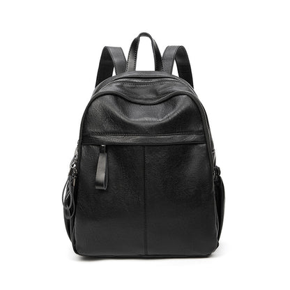 Genuine leather backpack for women 2023 new large-capacity women's bag European and American fashion bag cowhide travel backpack