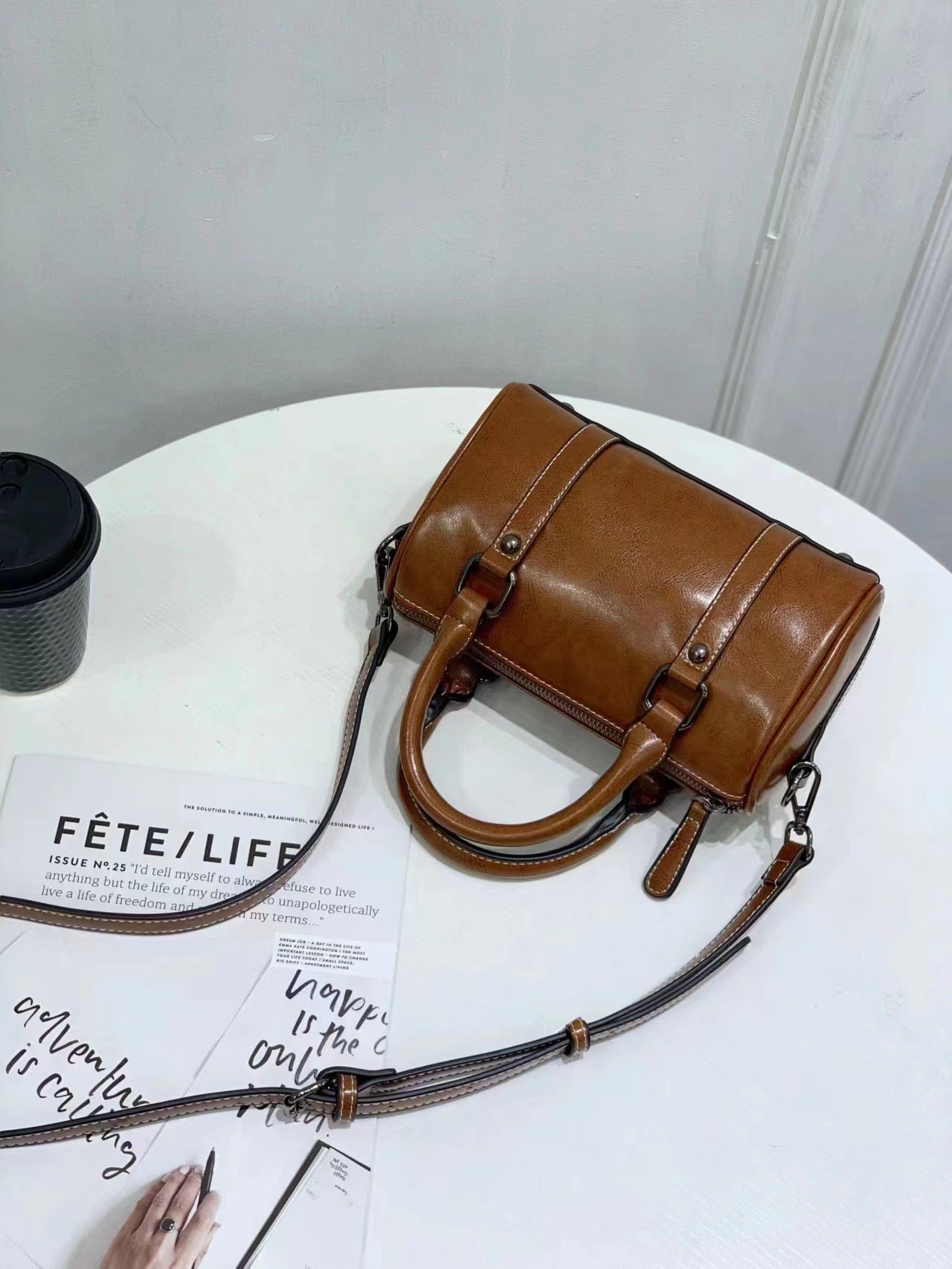 2023 New Genuine Leather Women's Bags Casual Pillow Bags Fashion Shoulder Bags Versatile Underarm Bags Simple Style Bags Delivery