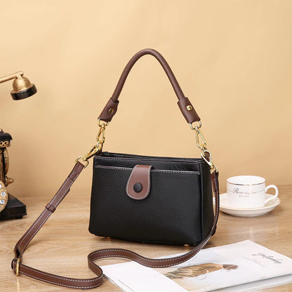 Bags for Women 2023 New Genuine Leather Versatile Fashion Shoulder Underarm Bag TOGO Cow Leather Mahjong Bag Crossbody Small Square Bag